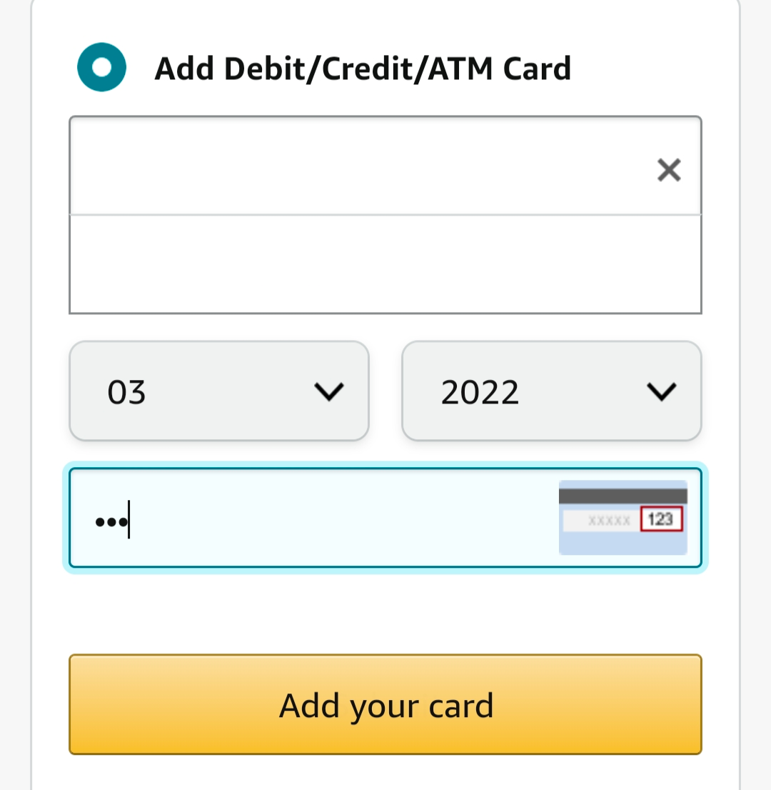 amazon carding method